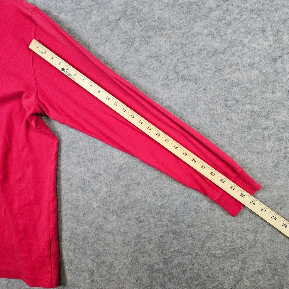 Lands End Men's Red Turtleneck Pullover Size XL/T 100%‎ Cotton Preppy FADING